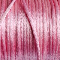 Шнур атласный - цвет розовый (50 ярд)
