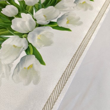 Праздничная скатерть с Тюльпанами