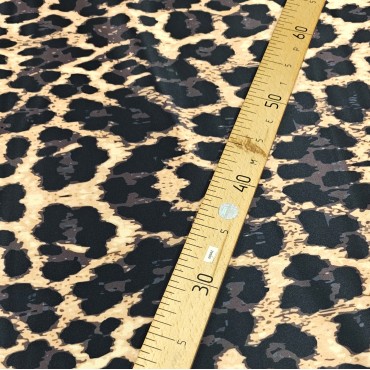 Атлас Дюпон леопардовый принт