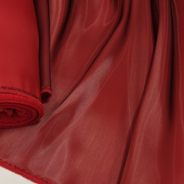 Зеркальный шанжан атлас красный