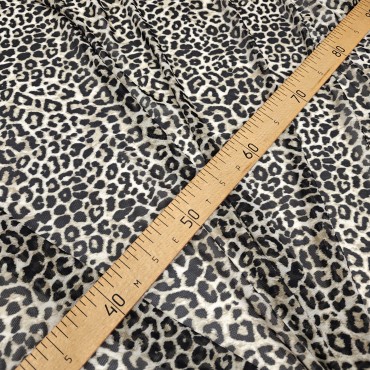 Сетка стрейч бельевая гимнастическая с принтом леопарда