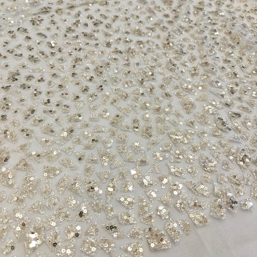 Сетка с пайетками и глиттером